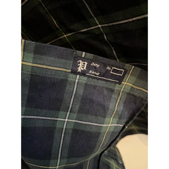 Ralph Lauren 3XLT 3TGL BIG & TALL Green & Yellow Checkered Buttoned Long Sleeve - Picture 6 of 16